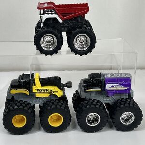 Tonka Diecast Monster Truck Lot Wreckage Rescuer Fueler Tank Dump Construction